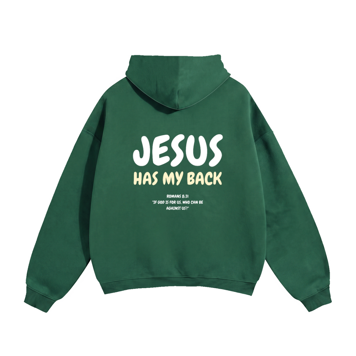 Jesus Has My Back Hoodie (Available in all colours)