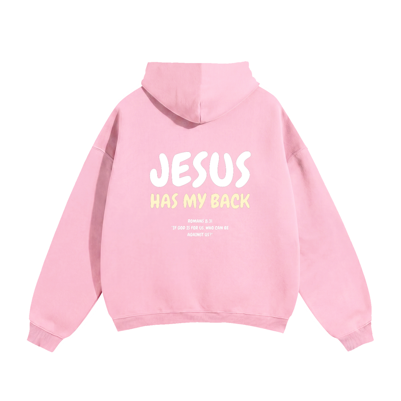 Jesus Has My Back Hoodie (Available in all colours)